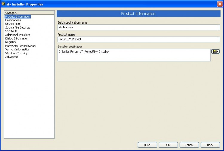 Ustaw "Installer destination"
